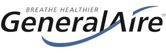 GeneralAire logo with blue swoosh design.